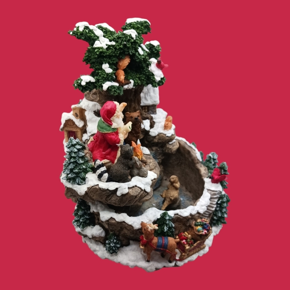 Tradition vtg christmas decorative table top fountain